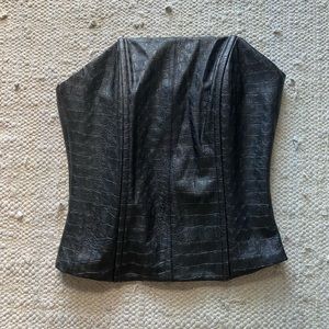 Naked Wardrobe Women Crocodile Corset🖤